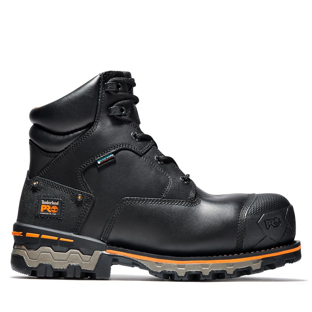 Timberland Μποτακια Εργασίας Ανδρικα Μαυρα - Pro® Boondock 6" Comp Toe - Greece 5826741-CO